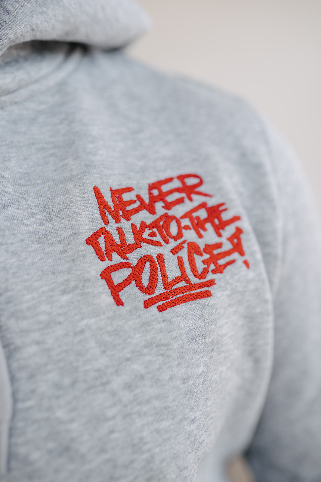 Never talk to the Police Stick Hoodie