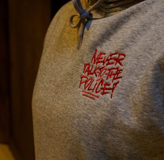 Never talk to the Police Stick Hoodie